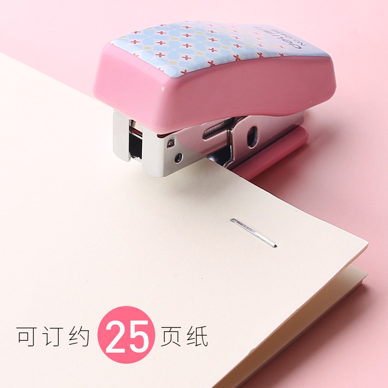 Mini Stapler Kit Cute Primary School Student Stapler Bookbinding Machine Small Children&#039;s Test Paper Book Book Book Stationery