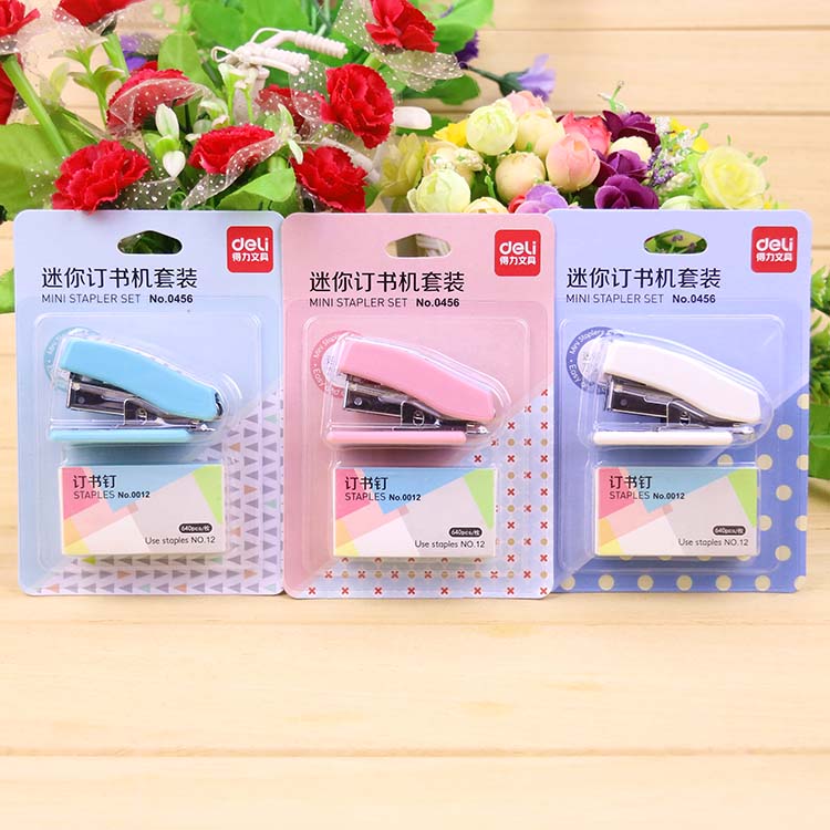 Mini Stapler Kit Cute Primary School Student Stapler Bookbinding Machine Small Children's Test Paper Book Book Book Stationery Mini Stapler Kit Cute Primary School Student Stapler Bookbinding Machine Small Children's Test Paper Book Book Book Stationery