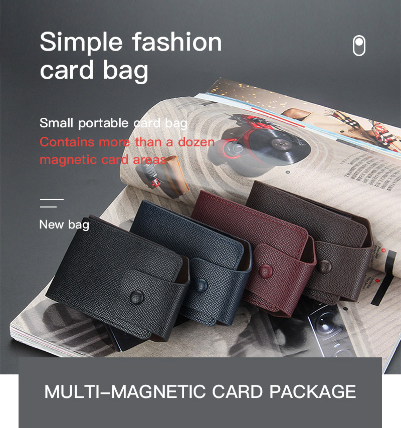 2021 New Multi-Functional Simple Logo-Free Men's Multiple Card Slots Card Holder Card Case Organ Small Card Holder in Stock Wholesale 2021 New Multi-Functional Simple Logo-Free Men's Multiple Card Slots Card Holder Card Case Organ Small Card Holder in Stock Wholesale