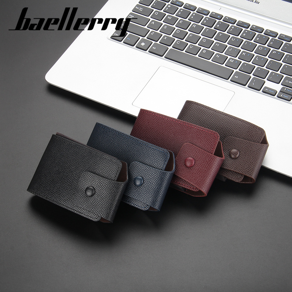 2021 New Multi-Functional Simple Logo-Free Men&#039;s Multiple Card Slots Card Holder Card Case Organ Small Card Holder in Stock Wholesale