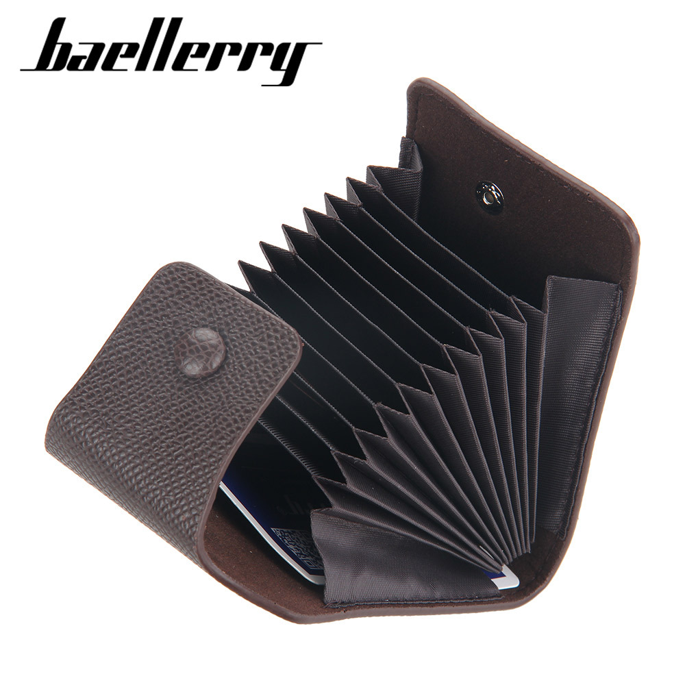 2021 New Multi-Functional Simple Logo-Free Men&#039;s Multiple Card Slots Card Holder Card Case Organ Small Card Holder in Stock Wholesale