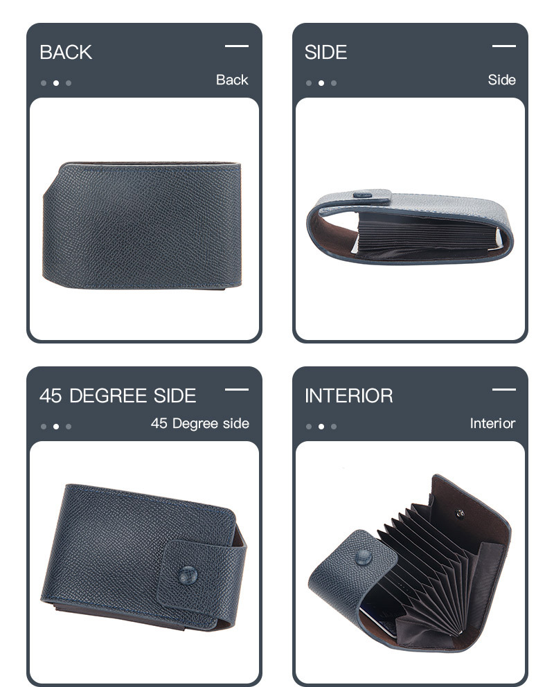 2021 New Multi-Functional Simple Logo-Free Men's Multiple Card Slots Card Holder Card Case Organ Small Card Holder in Stock Wholesale 2021 New Multi-Functional Simple Logo-Free Men's Multiple Card Slots Card Holder Card Case Organ Small Card Holder in Stock Wholesale