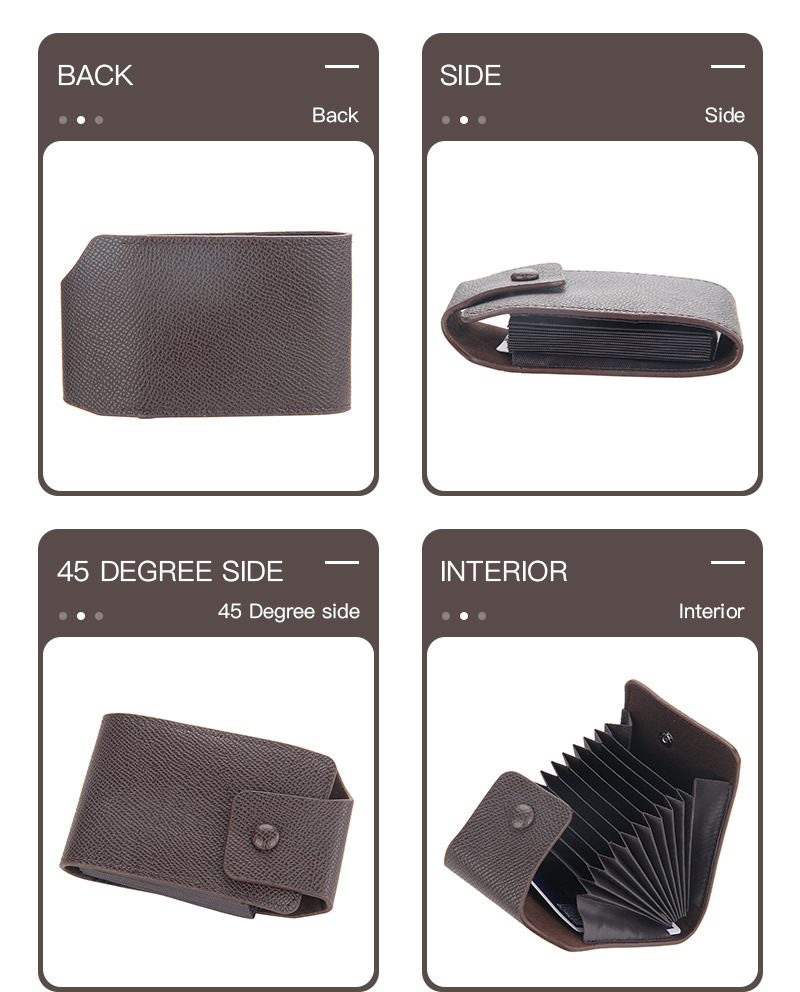 2021 New Multi-Functional Simple Logo-Free Men's Multiple Card Slots Card Holder Card Case Organ Small Card Holder in Stock Wholesale 2021 New Multi-Functional Simple Logo-Free Men's Multiple Card Slots Card Holder Card Case Organ Small Card Holder in Stock Wholesale