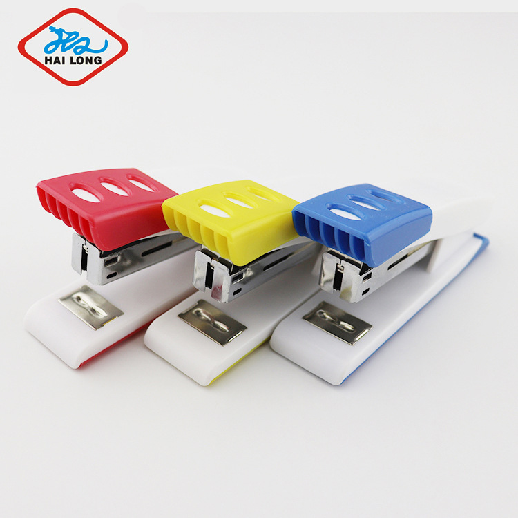 High Quality Recommended Mini Two-Color Plastic Stapler Binding Device High Quality Office Supplies