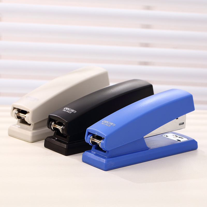Deli 0425 Stapler No. 12 Stationery Stapler Bookbinding Machine Easy Binding Mini Book Stapler Office Supplies