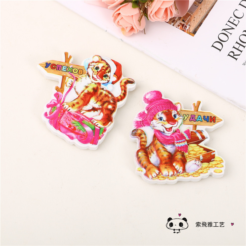 Cartoon Painted Resin Refrigerator Magnet 3 Dstereo Children Magnetic Sticker Fridge Decoration Stickers