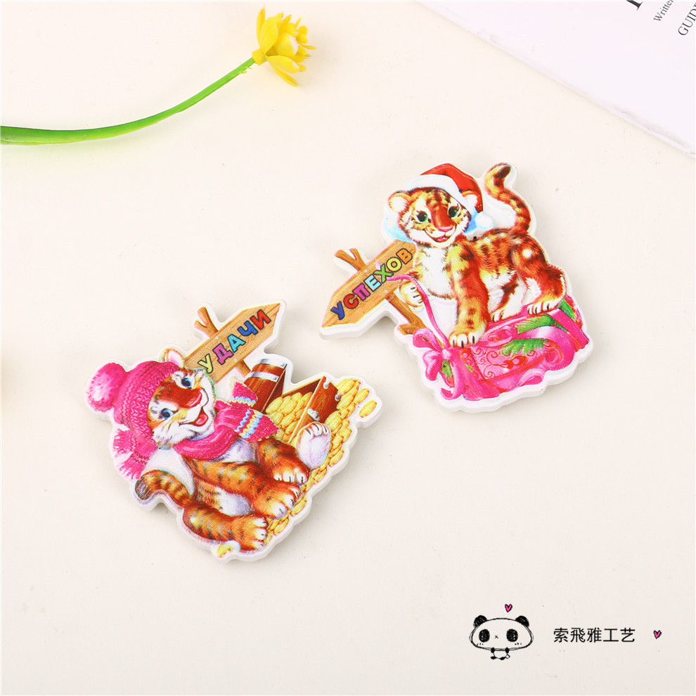 Cartoon Painted Resin Refrigerator Magnet 3 Dstereo Children Magnetic Sticker Fridge Decoration Stickers