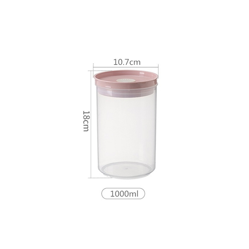 Transparent Visible Silicone Ring Storage Box Kitchen Multigrain Dried Fruit Fresh-Keeping Jar with Storage Seal Sealed Jar