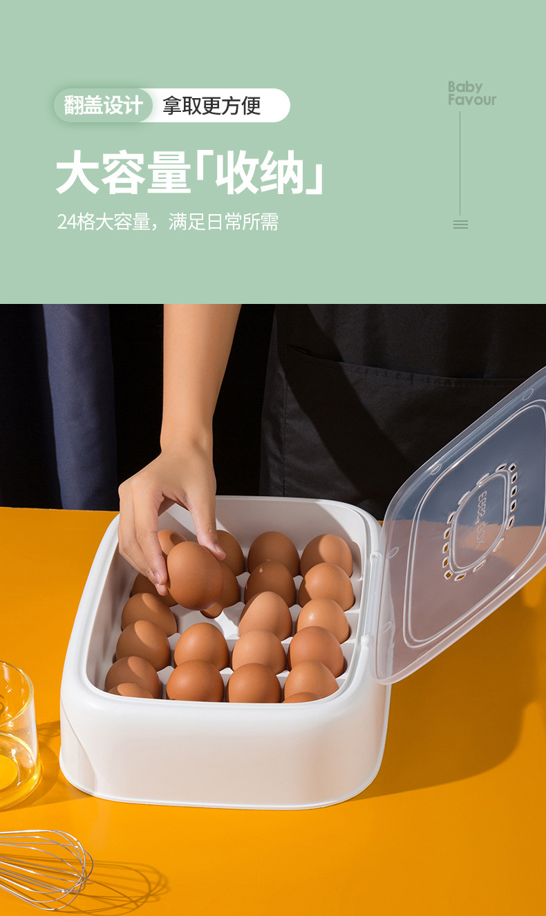 Factory Wholesale Refrigerator Egg Storage Box Storage Box Drop-Resistant Fresh-Keeping Kitchen Egg Shelf Egg Carton Plastic Flip Type Factory Wholesale Refrigerator Egg Storage Box Storage Box Drop-Resistant Fresh-Keeping Kitchen Egg Shelf Egg Carton Plastic Flip Type