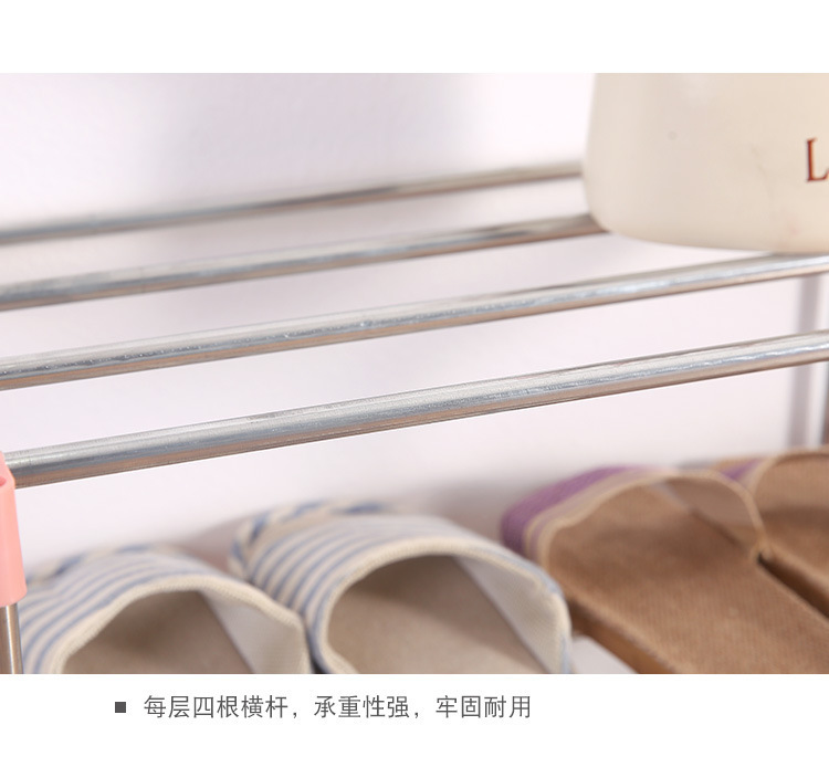 Factory Direct Sales Simple Shoe Rack Assembly Economical Shoe Cabinet Space-Saving Shoe Rack Household Bedroom Shoe Storage Rack