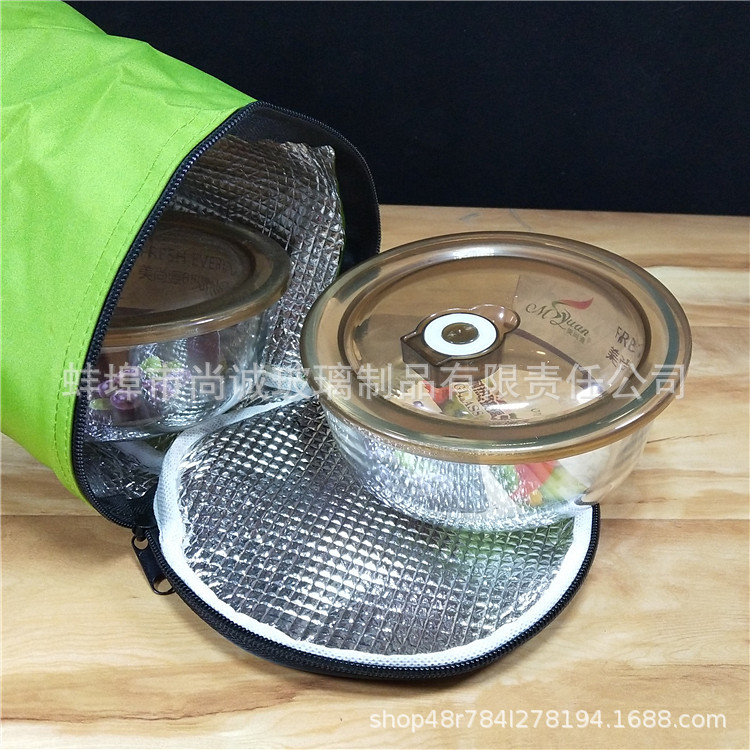 Glass Fresh Bowl Fresh-Keeping Lunch Box Set Home Instant Noodle Bowl Bento Box Salad Bowl Match Sets Gift Wholesale Glass Fresh Bowl Fresh-Keeping Lunch Box Set Home Instant Noodle Bowl Bento Box Salad Bowl Match Sets Gift Wholesale