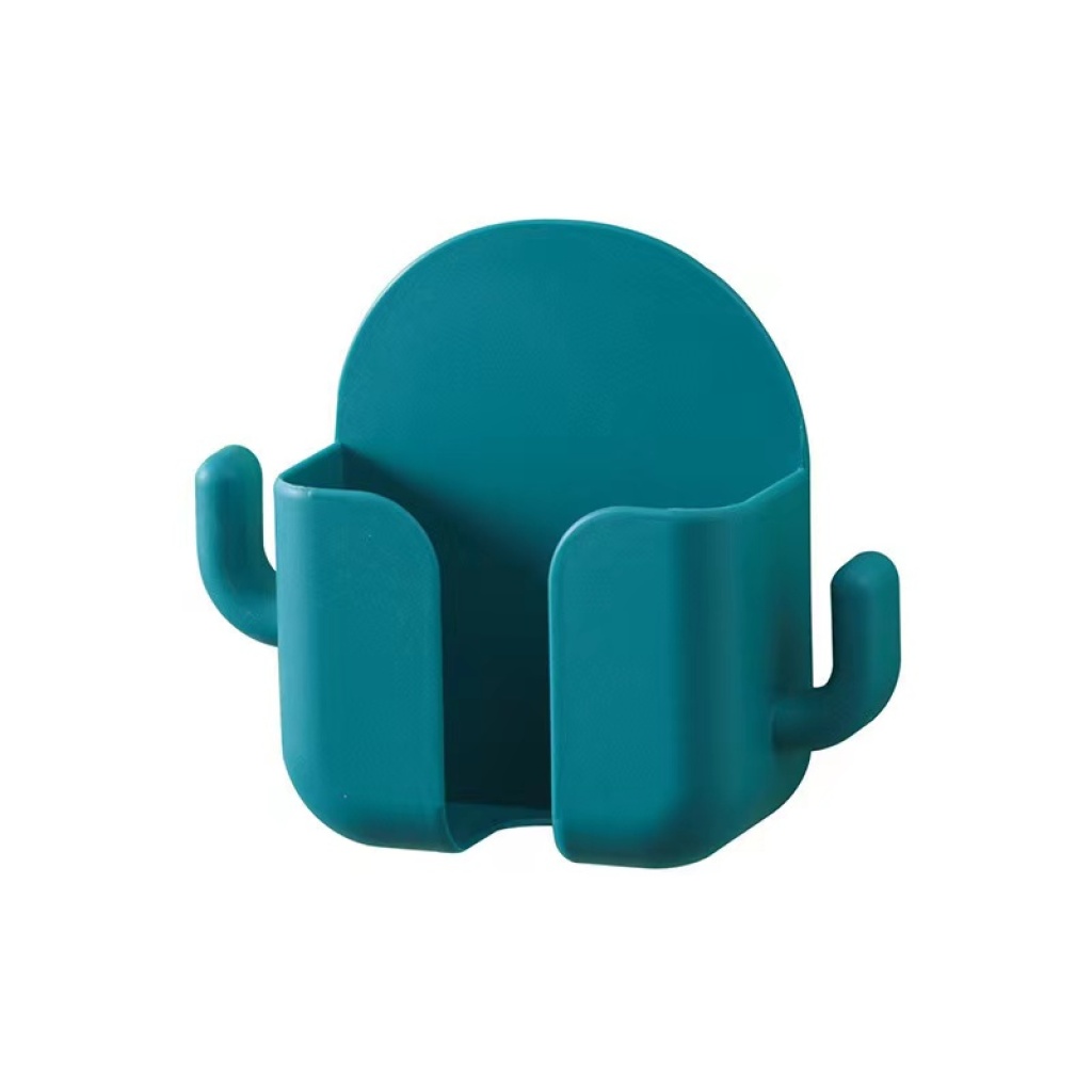 Wall-Mounted Phone Storage Box Punch-Free Wall Mounted Storage Rack Bedside Creative Placement Remote Control Charger Storage