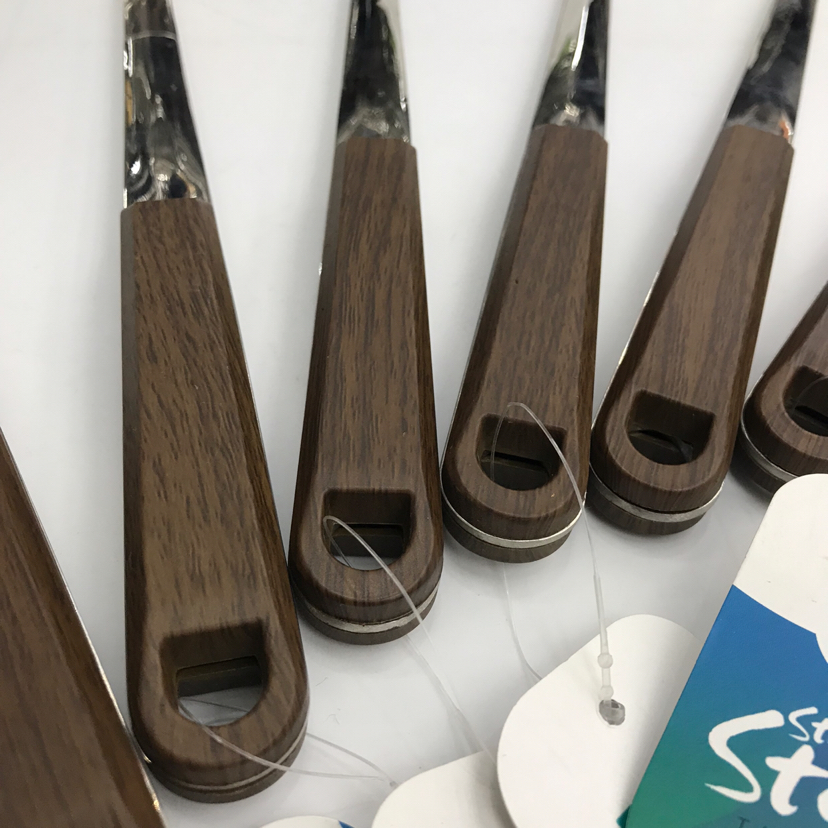 201 Stainless Steel Kitchenware round Head Wood Grain Porridge Colander Spatula Long Tongue Drain Short Rice Spoon Customizable Logo 201 Stainless Steel Kitchenware round Head Wood Grain Porridge Colander Spatula Long Tongue Drain Short Rice Spoon Customizable Logo