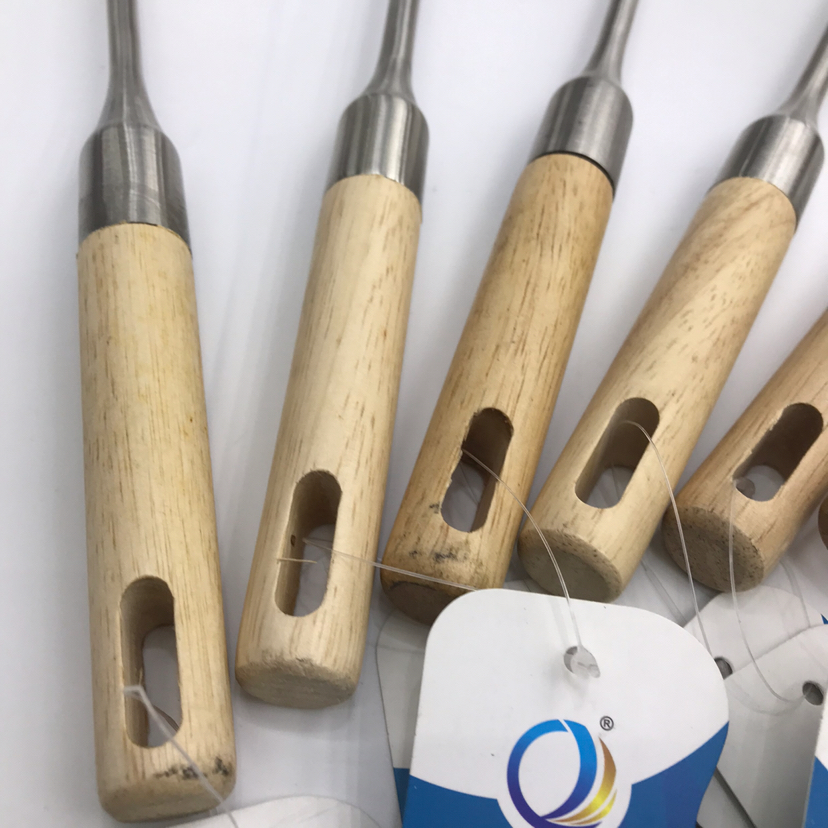 201 Stainless Steel Kitchenware Double Stand Wooden Handle Porridge Colander Spatula Long Tongue Chopsticks Short Rice Spoon Customizable Logo