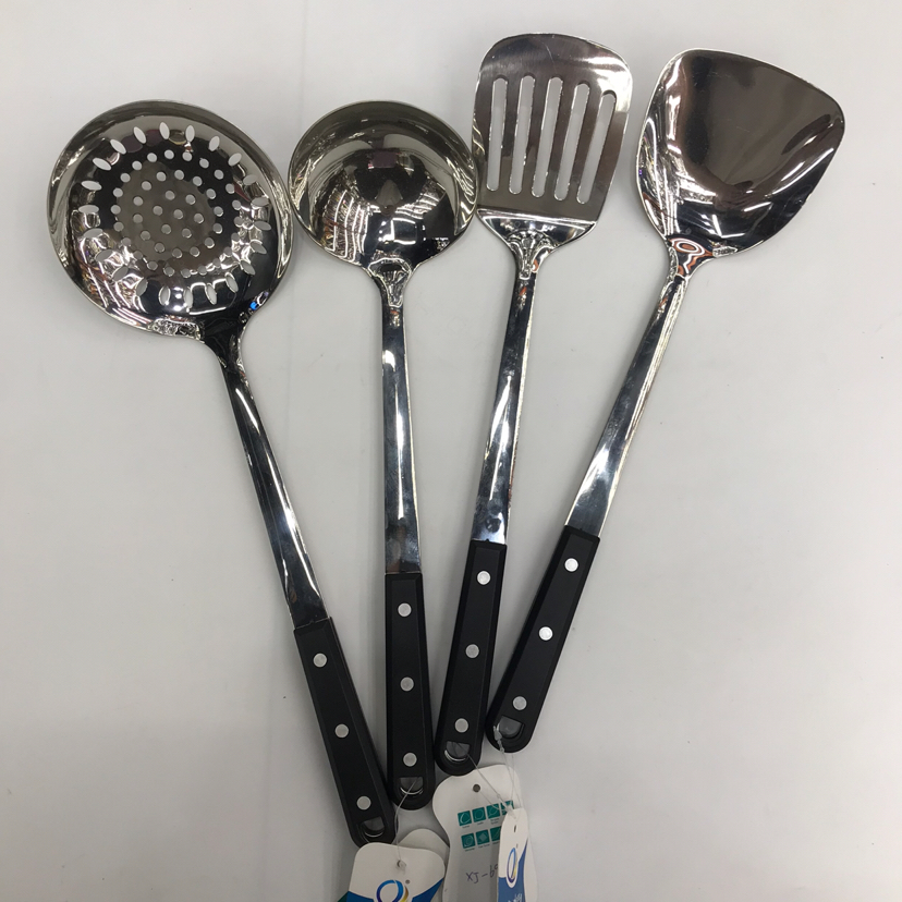 201 Stainless Steel Kitchenware Three Nails Black Pearl Porridge Colander Spatula Long Tongue Short Rice Spoon Customizable Logo 201 Stainless Steel Kitchenware Three Nails Black Pearl Porridge Colander Spatula Long Tongue Short Rice Spoon Customizable Logo