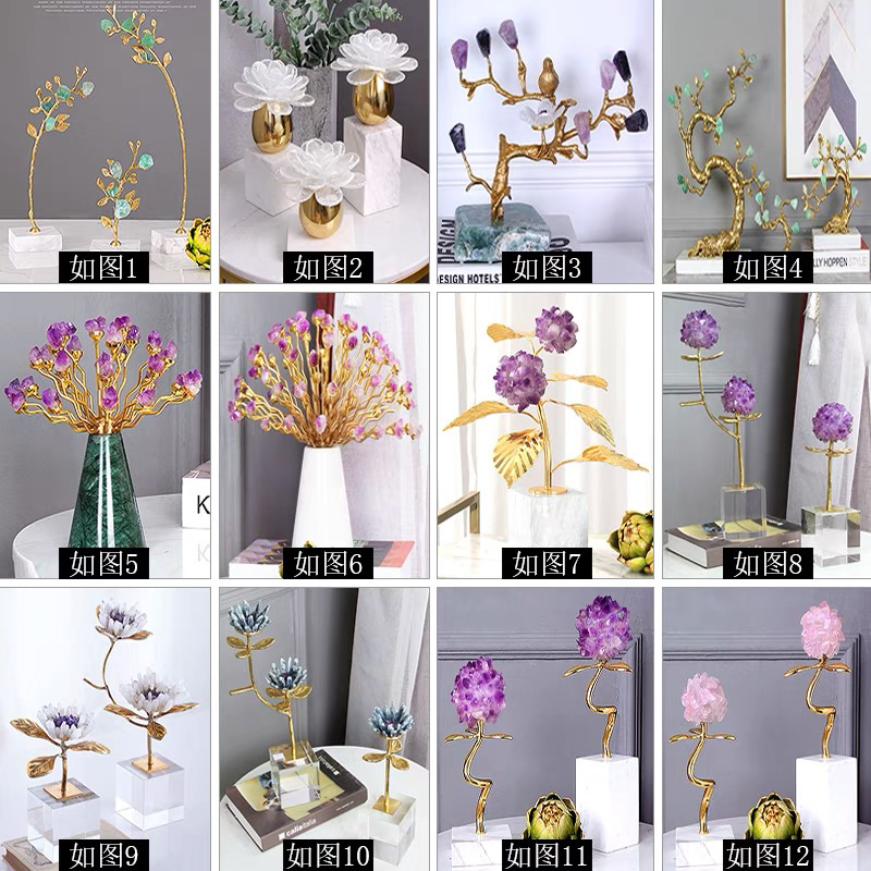 Ornaments, Crafts, Decorations, Wrought Iron, Crystal, Copper Ornaments