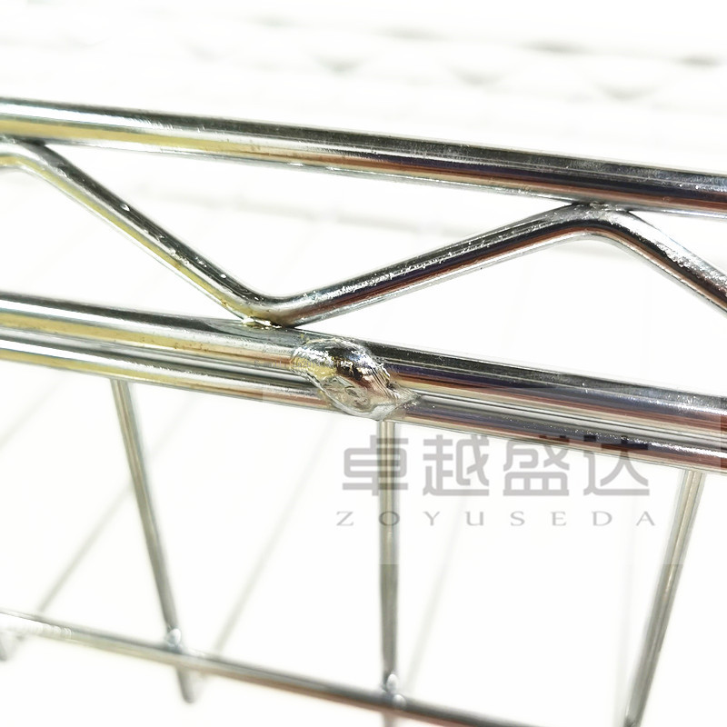 Storage Rack Steel Wire Multi-Layer Storage Rack Storage Mobile Storage Rack Sundries Rack Stainless Steel Color Shelf