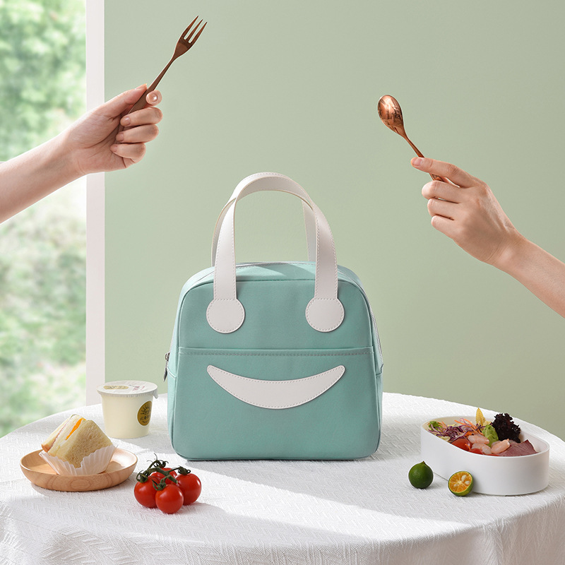 Large Capacity Portable Insulated Bag Thickened Aluminum Film Fresh-Keeping Lunch Box Bag Student with Rice Lunch Bag Ice Pack