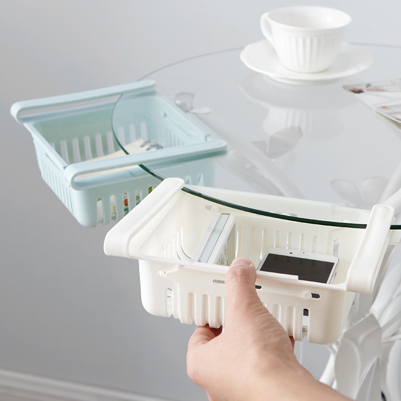 Retractable Refrigerator Partition Storage Rack Household Storage Rack Fresh-Keeping Pull-out Classification Box