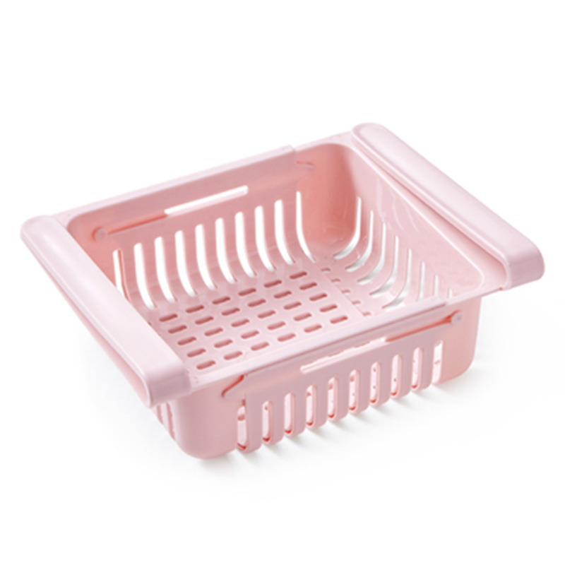 Retractable Refrigerator Partition Storage Rack Household Storage Rack Fresh-Keeping Pull-out Classification Box