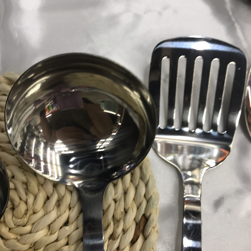 Stainless Steel Kitchenware Yalih Square Handle Porridge Colander Spatula Flat Shovel Long Tongue Spoon Hotel Exclusive Stainless Steel Kitchenware Yalih Square Handle Porridge Colander Spatula Flat Shovel Long Tongue Spoon Hotel Exclusive