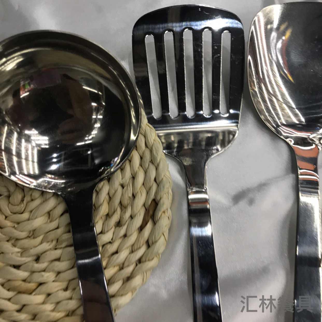 Stainless Steel Kitchenware 3cm Kitchen Colorful Elegant Flower Handle Porridge Colander Spatula Flat Shovel Long Tongue Spoon Hotel Exclusive