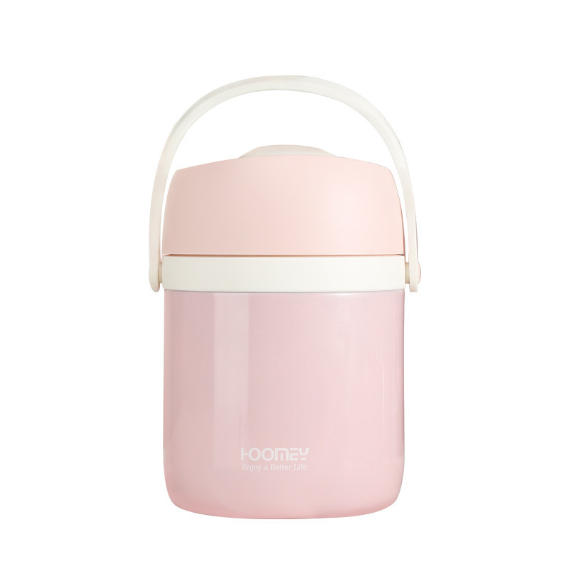 Large Capacity Stainless Steel Vacuum Insulated Rice Bucket Multi-Layer Sealed Fresh-Keeping Lunch Box Student Couple Bento Lunch Box Wholesale