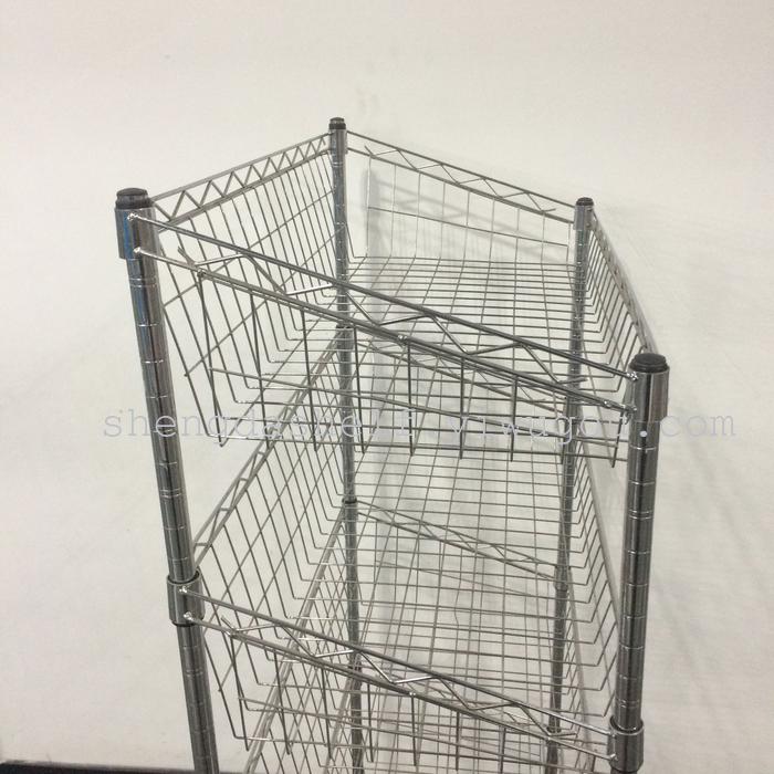 Stainless steel storage rack storage rack shelving arrangement shelf three four five layer Shengda shelf