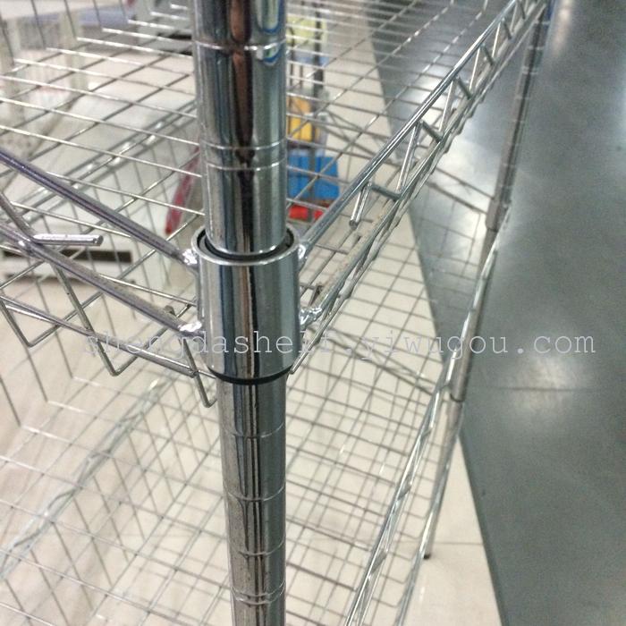 Stainless steel storage rack storage rack shelving arrangement shelf three four five layer Shengda shelf