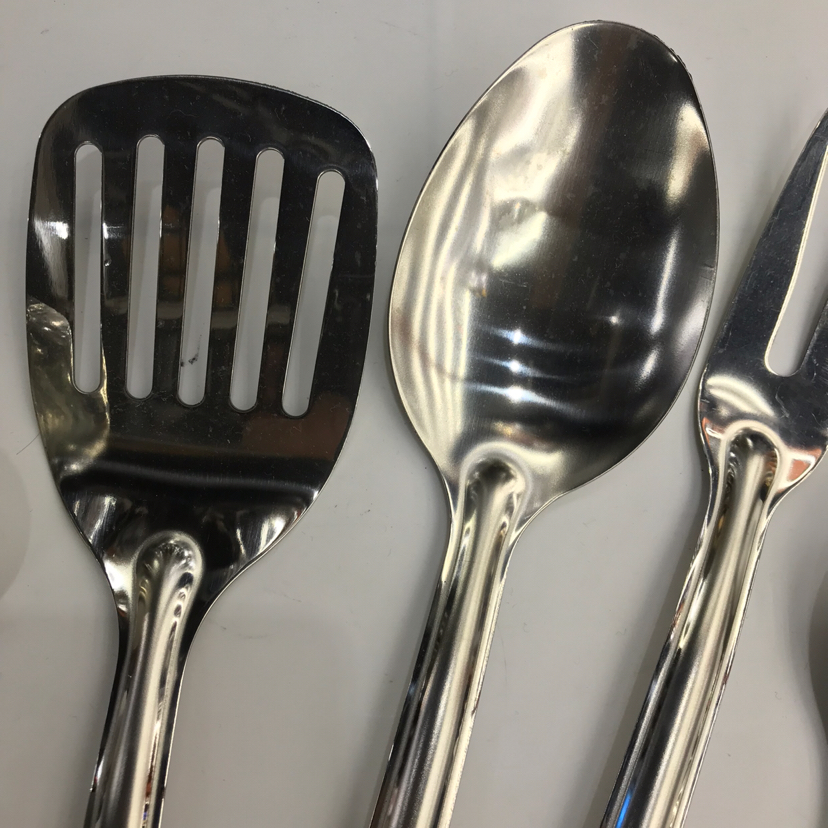 Stainless Steel Kitchenware Diamond Candy-Colored Handle Anti-Scald Porridge Colander Spatula Flat Shovel Long Tongue Spoon Custom Logo Stainless Steel Kitchenware Diamond Candy-Colored Handle Anti-Scald Porridge Colander Spatula Flat Shovel Long Tongue Spoon Custom Logo