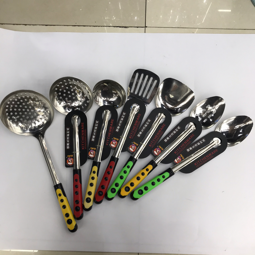 Stainless Steel Kitchenware 1.5cm Non-Magnetic Dot Handle Anti-Scald Porridge Colander Spatula Flat Shovel Leaking Long Tongue Spoon Can Be Customized Stainless Steel Kitchenware 1.5cm Non-Magnetic Dot Handle Anti-Scald Porridge Colander Spatula Flat Shovel Leaking Long Tongue Spoon Can Be Customized