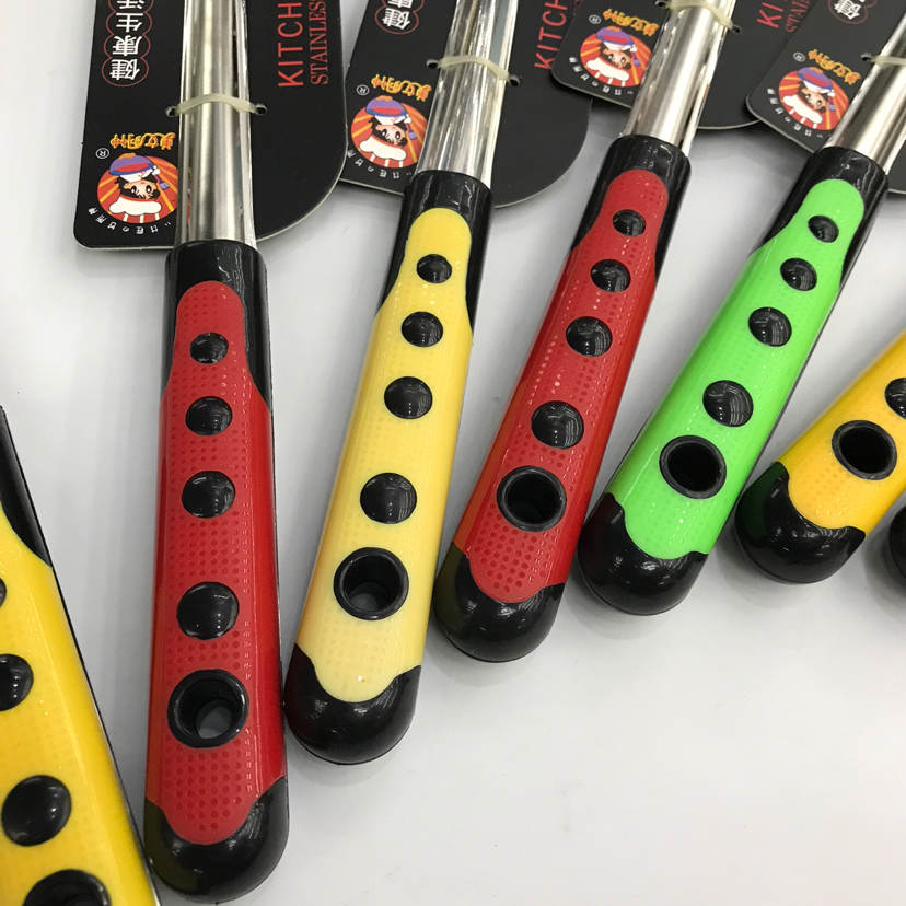 Stainless Steel Kitchenware 1.5cm Non-Magnetic Dot Handle Anti-Scald Porridge Colander Spatula Flat Shovel Leaking Long Tongue Spoon Can Be Customized Stainless Steel Kitchenware 1.5cm Non-Magnetic Dot Handle Anti-Scald Porridge Colander Spatula Flat Shovel Leaking Long Tongue Spoon Can Be Customized