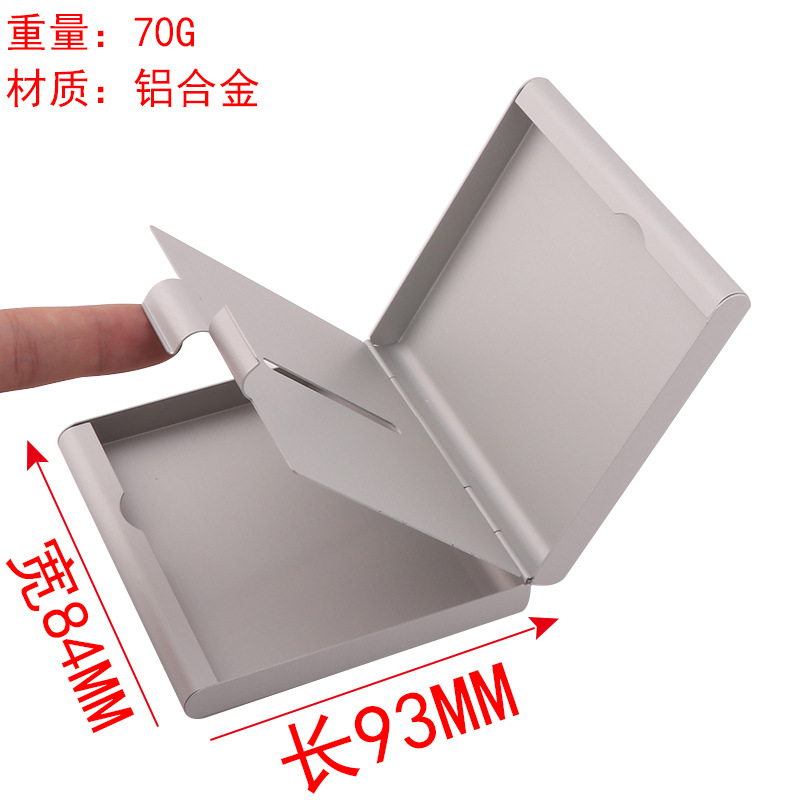20 PCs Metal Creativity Double-Open Cigarette Box Pressure-Resistant Moisture-Proof Fresh-Keeping Aluminum Alloy Cigarette Accessories Glossy Cigarette Box