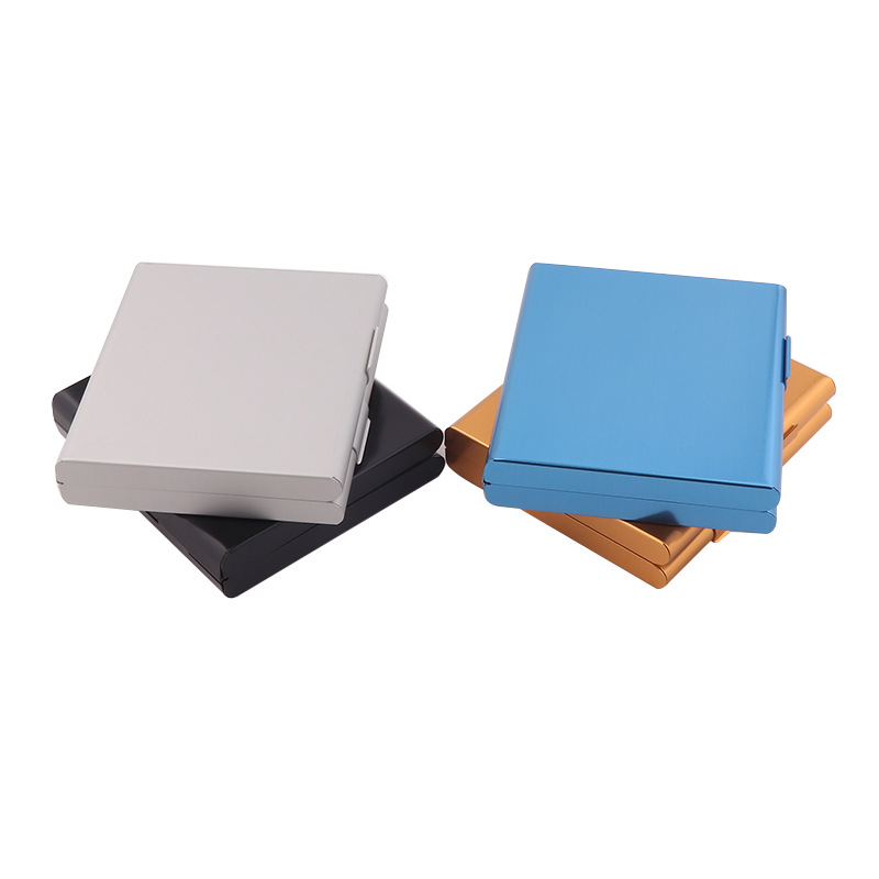 20 PCs Metal Creativity Double-Open Cigarette Box Pressure-Resistant Moisture-Proof Fresh-Keeping Aluminum Alloy Cigarette Accessories Glossy Cigarette Box