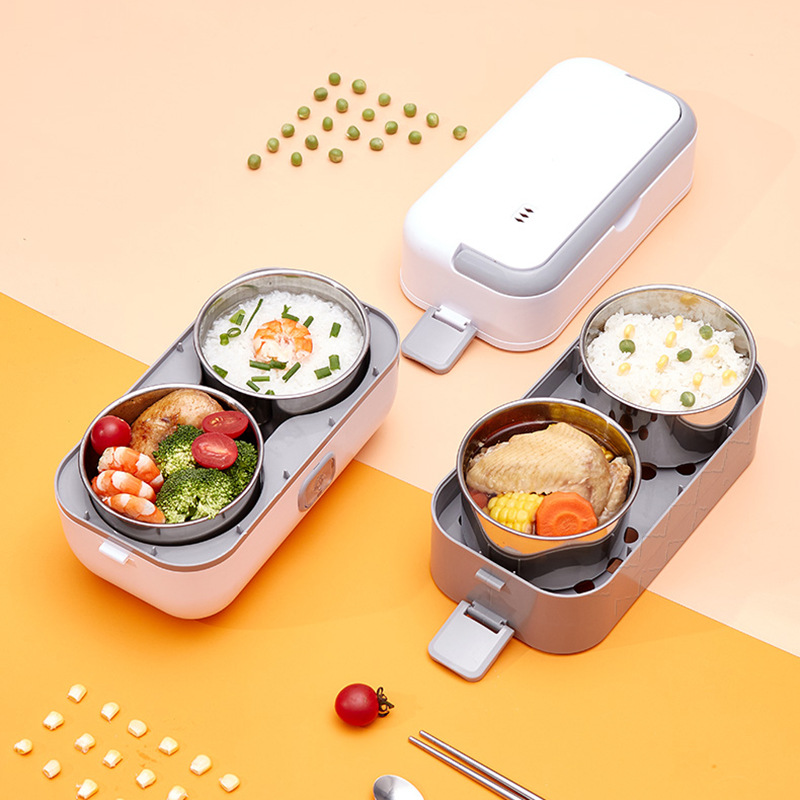 Electric Lunch Box Fresh-Keeping Heat Preservation from Tropical Lunch Box Steam Rice Fantastic Product Can Be Inserted into Electric Heating Lunch Box Office Workers