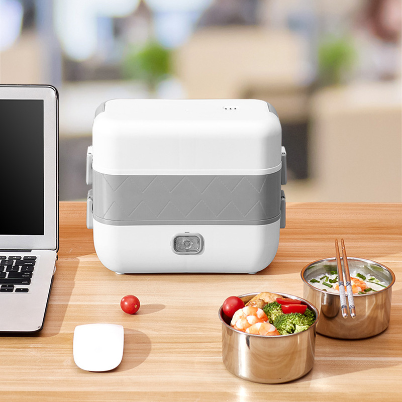 Electric Lunch Box Fresh-Keeping Heat Preservation from Tropical Lunch Box Steam Rice Fantastic Product Can Be Inserted into Electric Heating Lunch Box Office Workers