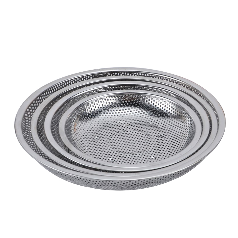 stainless steel kitchen basin and colander food fruit vegetable colander multifunctional kitchen basin kitchenware