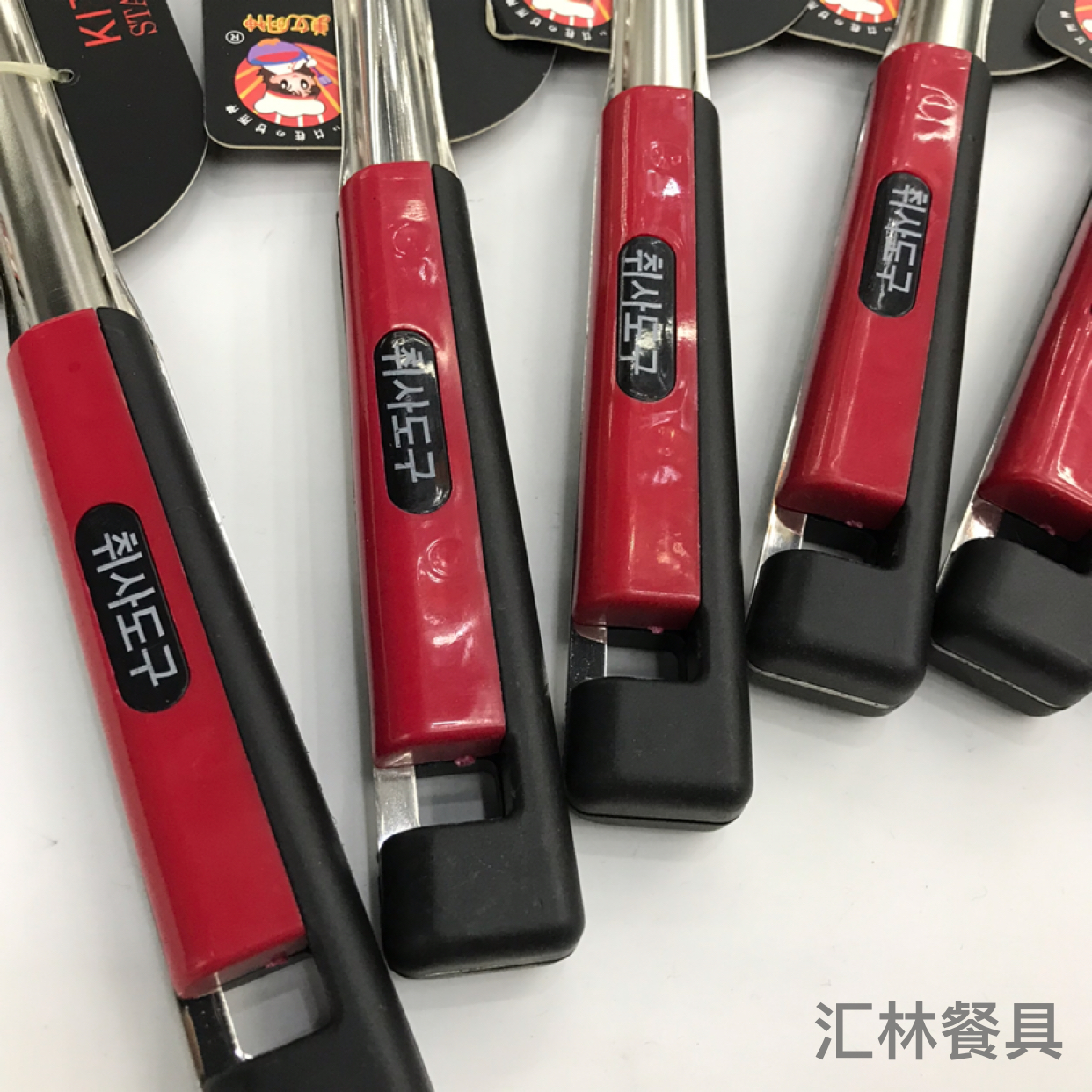 Stainless Steel Kitchenware 1.5cm Non-Magnetic Knight Handle Anti-Scald Porridge Colander Spatula Flat Shovel Long Tongue Spoon Can Be Customized
