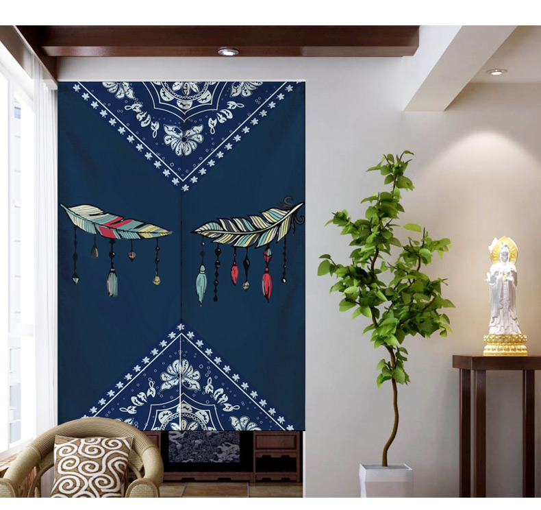 Ethnic Fabric Door Curtain and Partition Curtain Household Bedroom Kitchen Covering Decorative Cloth Curtain Bathroom Half Curtain Punch-Free Ethnic Fabric Door Curtain and Partition Curtain Household Bedroom Kitchen Covering Decorative Cloth Curtain Bathroom Half Curtain Punch-Free
