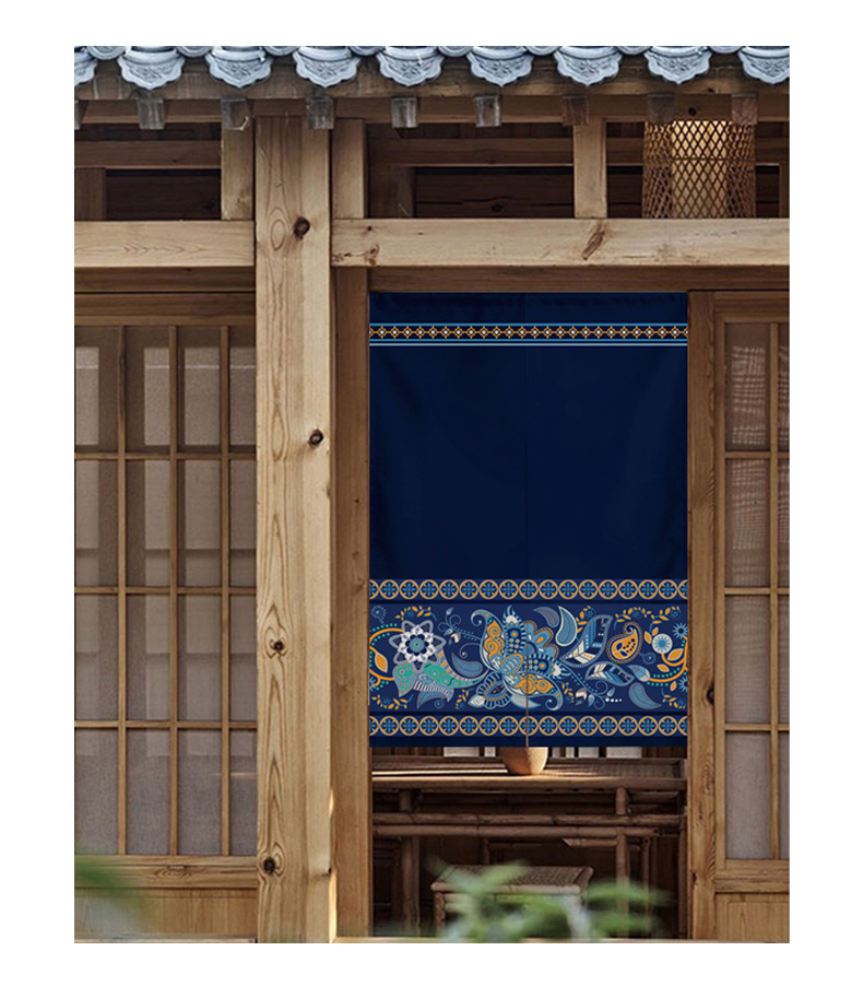 Ethnic Fabric Door Curtain and Partition Curtain Household Bedroom Kitchen Covering Decorative Cloth Curtain Bathroom Half Curtain Punch-Free Ethnic Fabric Door Curtain and Partition Curtain Household Bedroom Kitchen Covering Decorative Cloth Curtain Bathroom Half Curtain Punch-Free