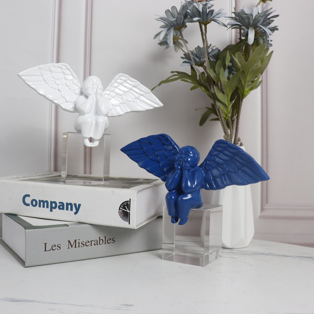 Modern Simple Resin Crystal Decorative Crafts Fat Angel Decoration Model Room Cabinet TV Cabinet Soft Decoration