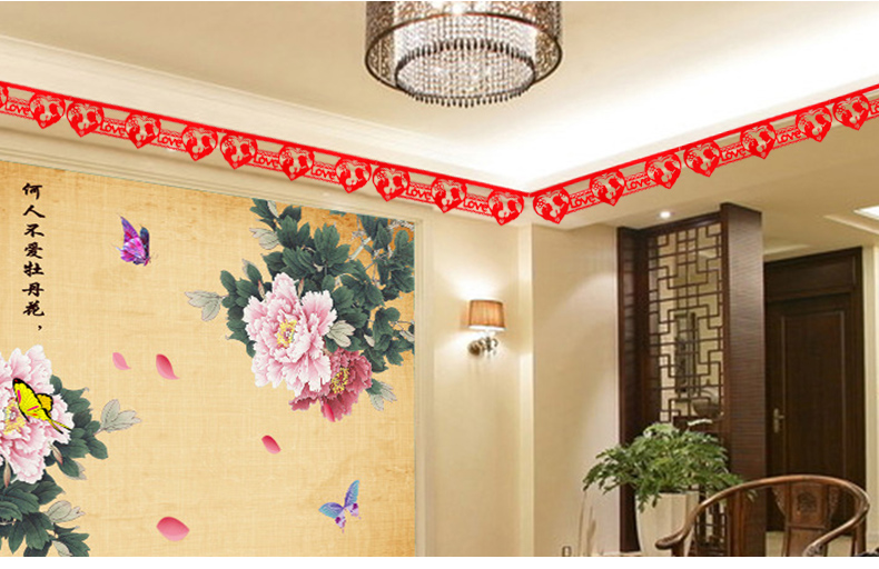 New Wedding Supplies Wedding and Wedding Room Decoration Wedding Ceremony Layout New House Love Hanging Curtain Non-Woven Fabric Chinese Character Xi Pieces New Wedding Supplies Wedding and Wedding Room Decoration Wedding Ceremony Layout New House Love Hanging Curtain Non-Woven Fabric Chinese Character Xi Pieces