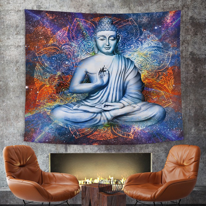 Vintage Buddha Statue Mandala Style Tapestry Bohemian Peach Skin Fabric Bedroom Decoration Fashion Hanging Cloth Curtain and Tablecloth Vintage Buddha Statue Mandala Style Tapestry Bohemian Peach Skin Fabric Bedroom Decoration Fashion Hanging Cloth Curtain and Tablecloth