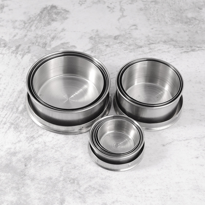 Folding Cup Outdoor Portable Large Medium and Small Adjustable Cup Water Cup Portable Wine Glass Cup with Key Ring Whole