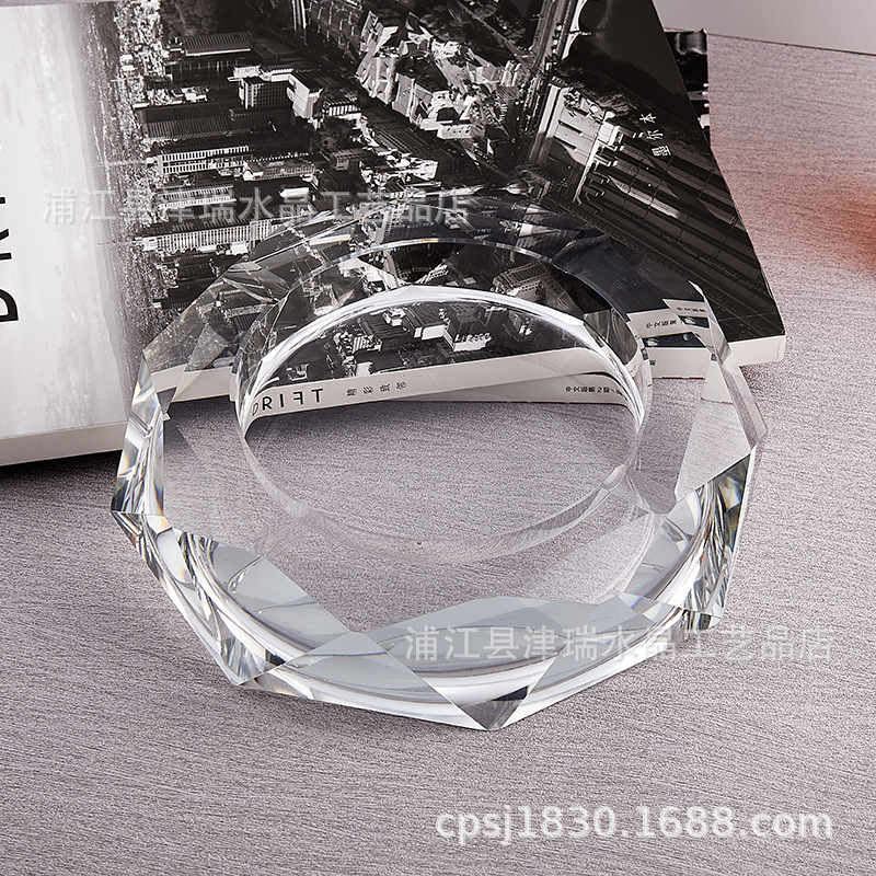 Ashtray Lettering Logo Crystal Crafts Glass Ashtray Business Gifts Creative Personality Bar Hotel Supplies