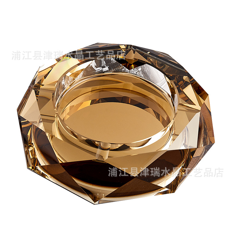 Ashtray Lettering Logo Crystal Crafts Glass Ashtray Business Gifts Creative Personality Bar Hotel Supplies