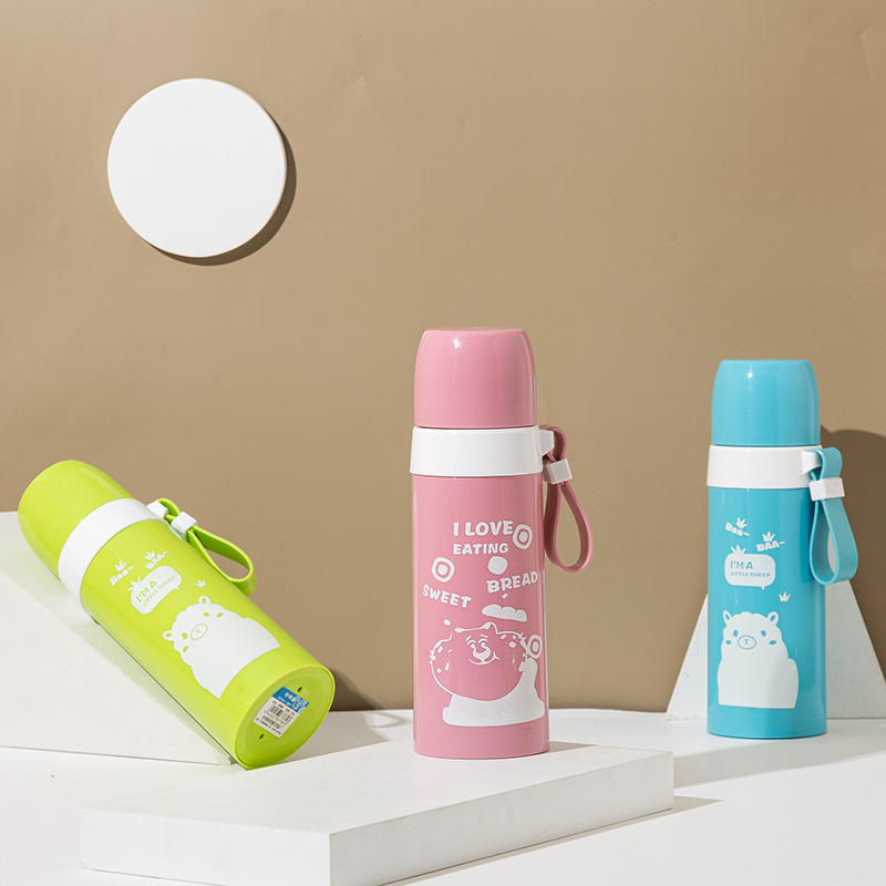 with Rope Handle Convenient Glass Anti-Scald Anti-Fall Plastic Glass Cup Sports Cup Student&#039;s Tea Cup Gift Cup