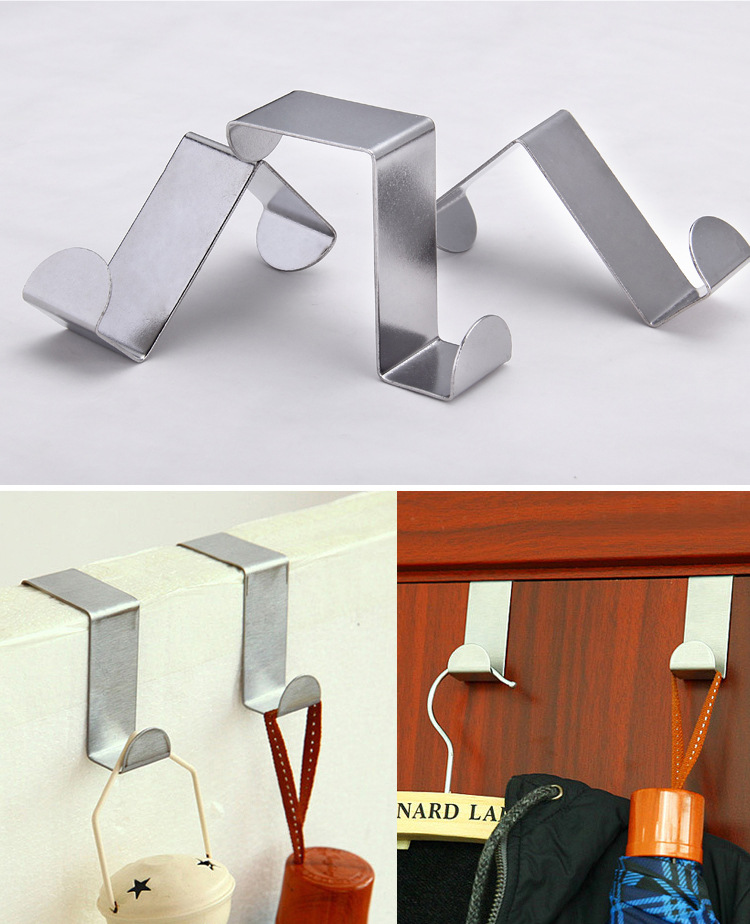 304 Stainless Steel S Hook S-Shape Hook Iron Hook S Hook Kitchen Silent Door Hook Seamless Hook Multifunctional S Hook