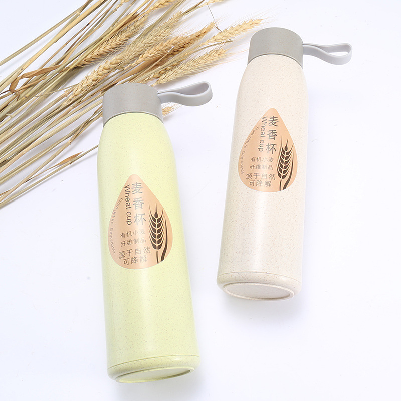 Wheat Straw Glass Double-Layer Wheat Fragrance Gift Glass Cup Wheat Fragrance Glass Customizable Glass