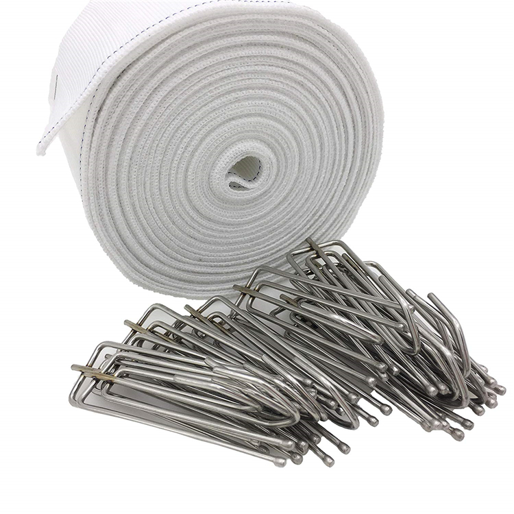 Fabric Curtain Header Tape Hook Curtain Four-Fork Hook Stainless Steel Curtain Hook Curtain Accessories Wholesale